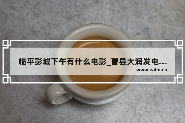 临平影城下午有什么电影_曹县大润发电影院6月30晚上放什么电影