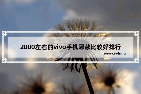 2000左右的vivo手机哪款比较好排行榜 两千块钱手机推荐vivo