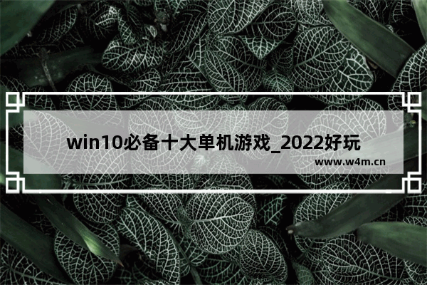 win10必备十大单机游戏_2022好玩的网游排名前十名