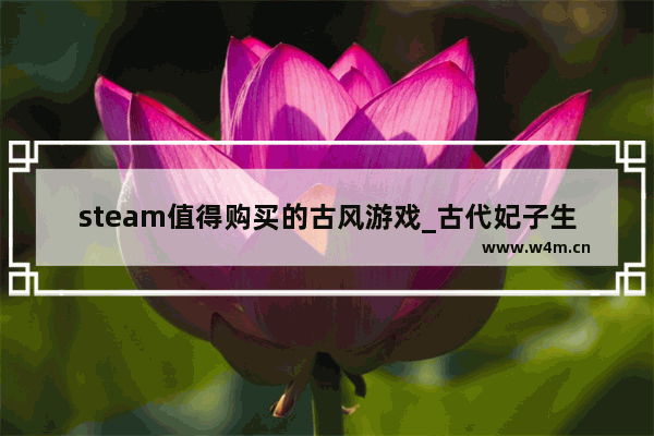 steam值得购买的古风游戏_古代妃子生孩子的游戏