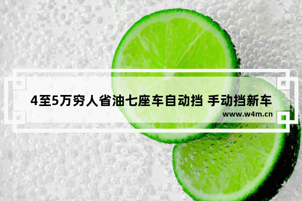 4至5万穷人省油七座车自动挡 手动挡新车推荐哪款车型好点耐用一点省油