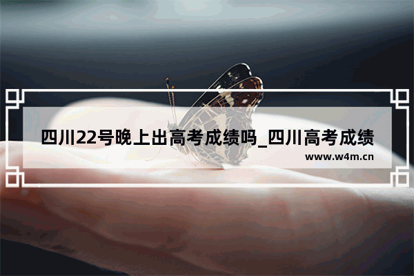 四川22号晚上出高考成绩吗_四川高考成绩22号可以查询吗