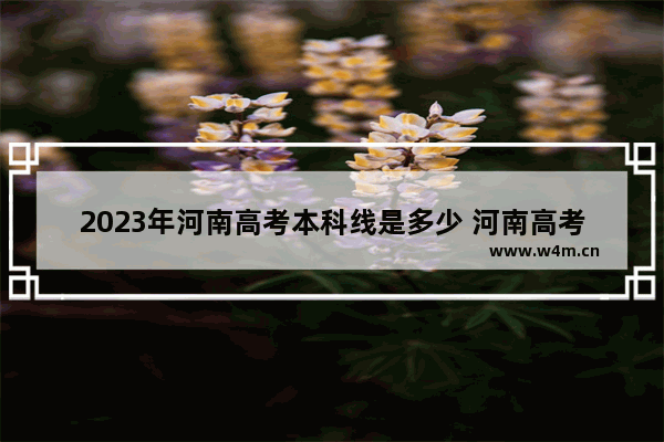 2023年河南高考本科线是多少 河南高考分数线会涨多少