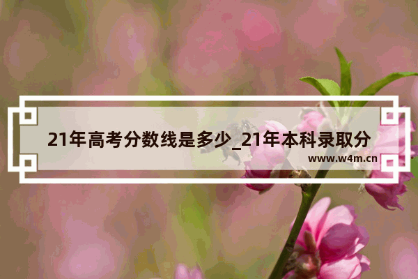 21年高考分数线是多少_21年本科录取分数线是多少