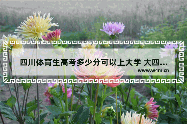 四川体育生高考多少分可以上大学 大四川高考分数线