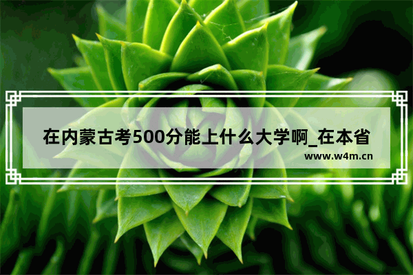 在内蒙古考500分能上什么大学啊_在本省上大学好 还是到外省读大学好