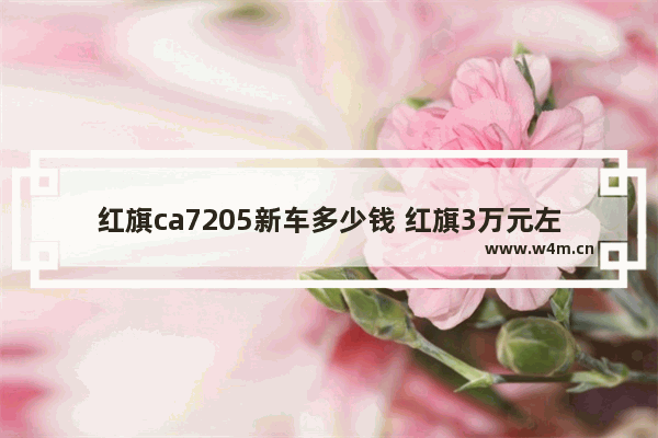 红旗ca7205新车多少钱 红旗3万元左右新车推荐哪款好看