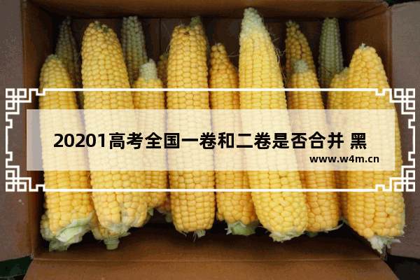 20201高考全国一卷和二卷是否合并 黑龙江20201高考分数线