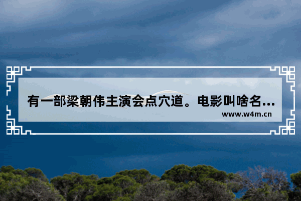 有一部梁朝伟主演会点穴道。电影叫啥名字_古天乐和梁朝伟合作的电影有哪些