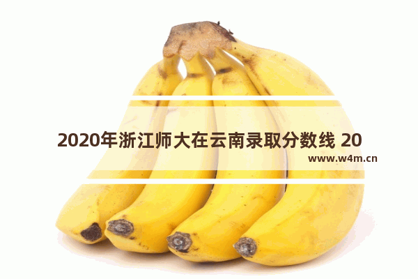 2020年浙江师大在云南录取分数线 2013云南高考分数线多少分