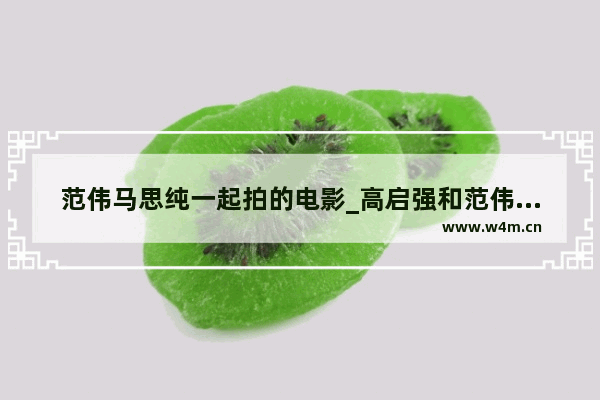 范伟马思纯一起拍的电影_高启强和范伟演过的电影叫什么