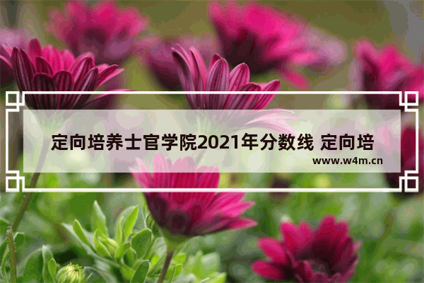 定向培养士官学院2021年分数线 定向培养士官高考分数线