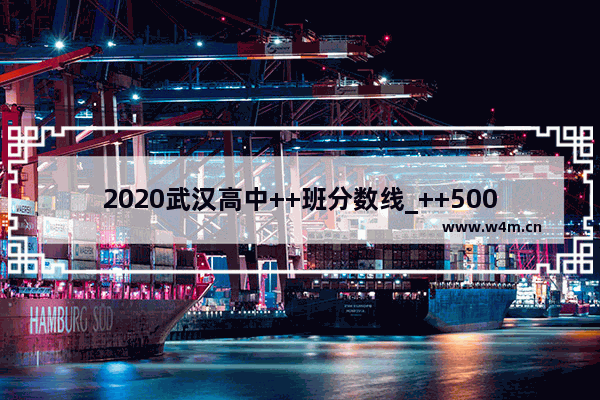 2020武汉高中++班分数线_++500分能上什么高中