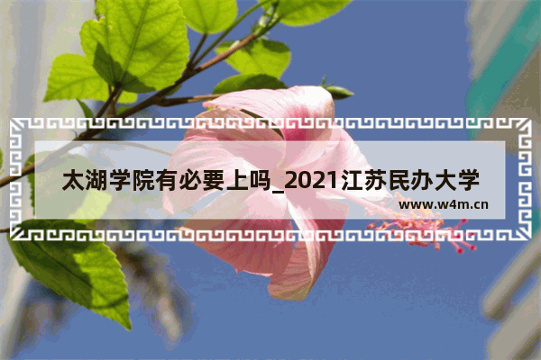 太湖学院有必要上吗_2021江苏民办大学录取分数线