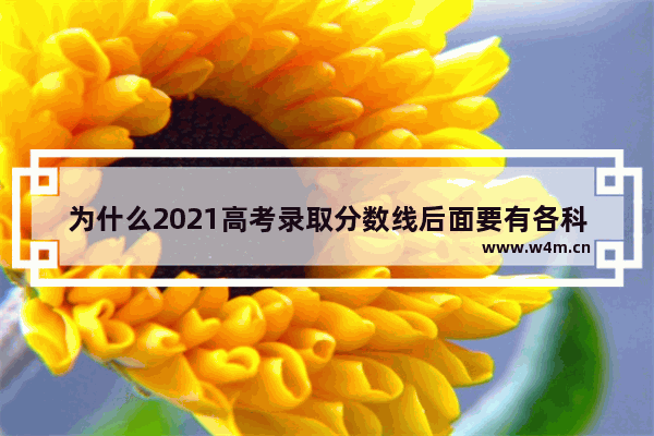 为什么2021高考录取分数线后面要有各科成绩_中考分数线在成绩出来后几天公布