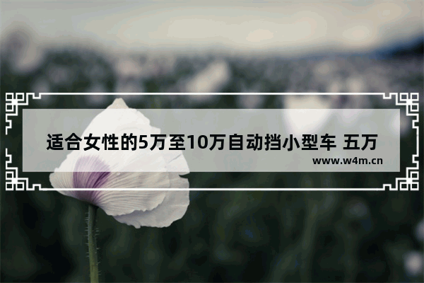 适合女性的5万至10万自动挡小型车 五万元以下新车推荐女士开什么车型好