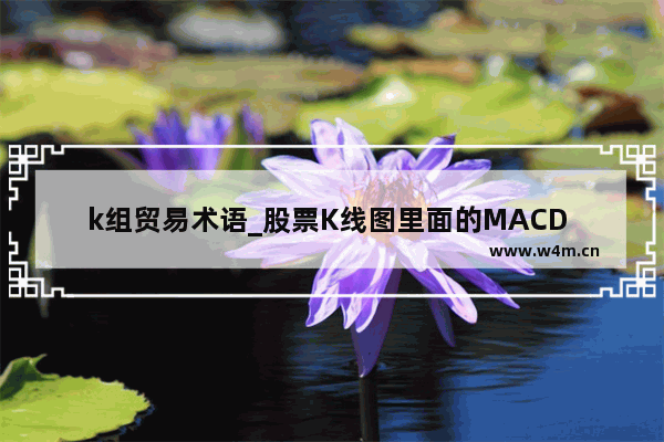 k组贸易术语_股票K线图里面的MACD 和DIF DEA MSI MA分别指什么