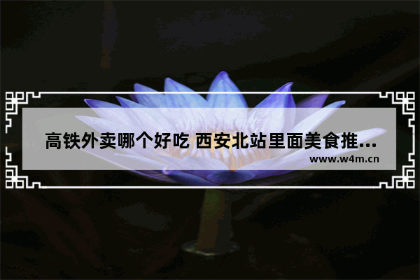 高铁外卖哪个好吃 西安北站里面美食推荐有肯德基吗