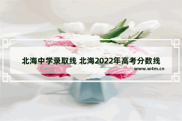 北海中学录取线 北海2022年高考分数线