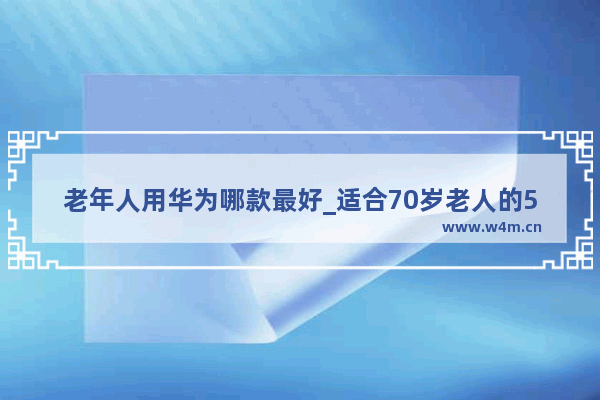 老年人用华为哪款最好_适合70岁老人的5g手机华为