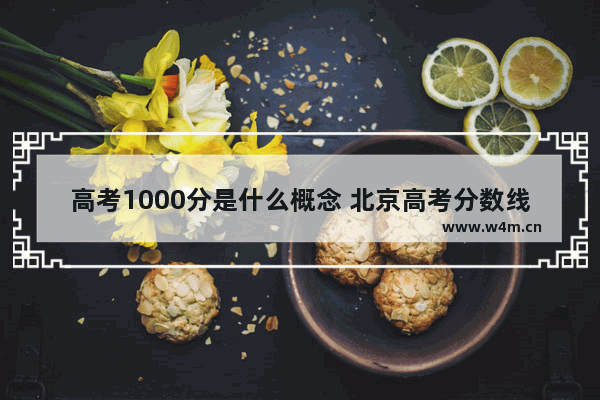 高考1000分是什么概念 北京高考分数线概念是什么