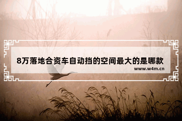 8万落地合资车自动挡的空间最大的是哪款 8万落地合资新车推荐哪款车型好一点