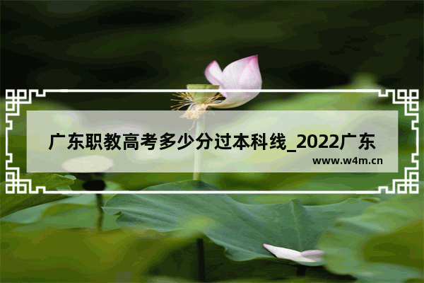 广东职教高考多少分过本科线_2022广东高考公办专科最低多少分