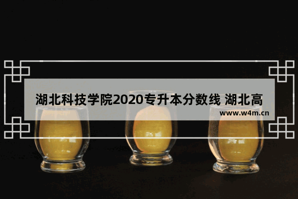 湖北科技学院2020专升本分数线 湖北高考分数线临床医学