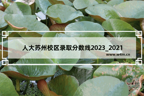 人大苏州校区录取分数线2023_2021年苏州大学要多少分