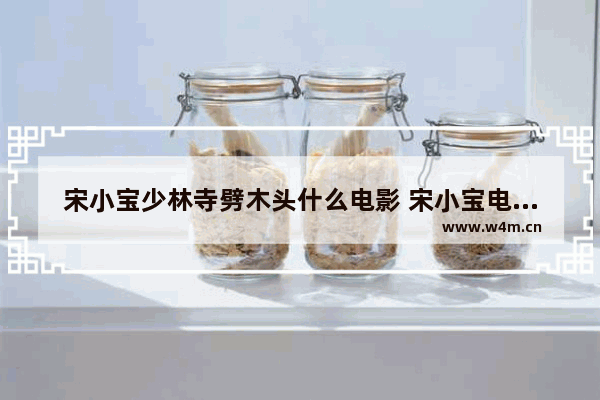 宋小宝少林寺劈木头什么电影 宋小宝电影最新电影乌龙院