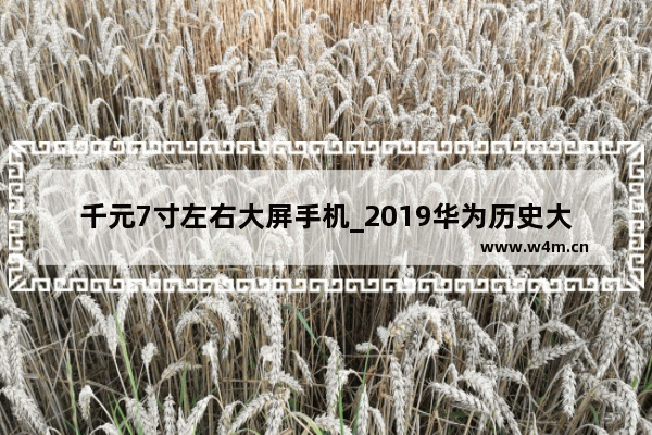 千元7寸左右大屏手机_2019华为历史大屏千元机