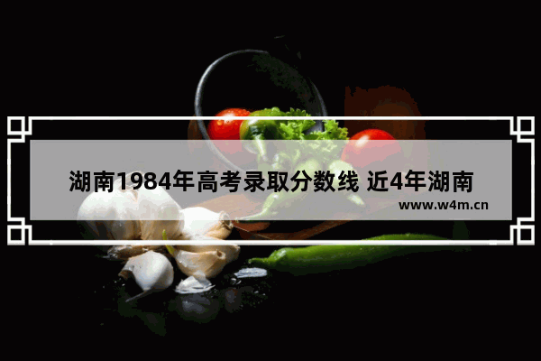 湖南1984年高考录取分数线 近4年湖南高考分数线