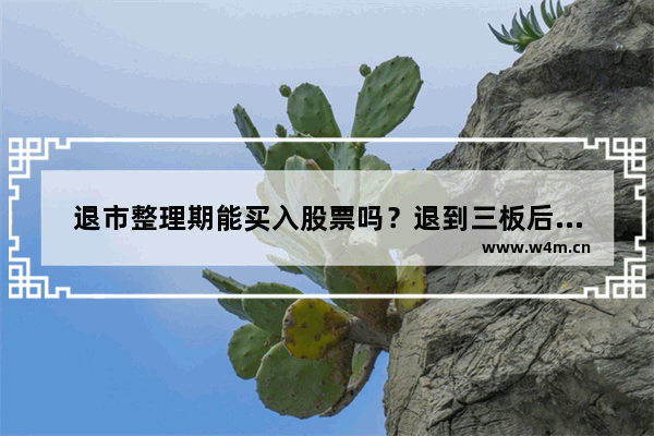 退市整理期能买入股票吗？退到三板后股价会归零吗 老三板股票股价一览表