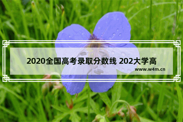 2020全国高考录取分数线 202大学高考分数线