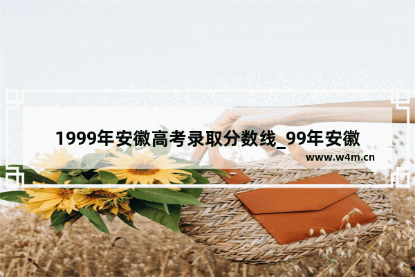 1999年安徽高考录取分数线_99年安徽高考各高校录取分数线