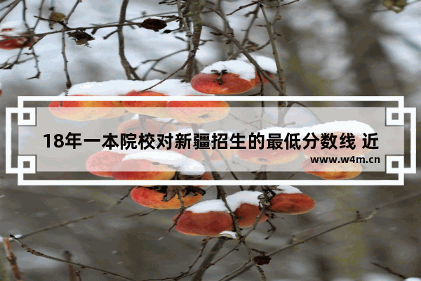 18年一本院校对新疆招生的最低分数线 近年来高考分数线新疆