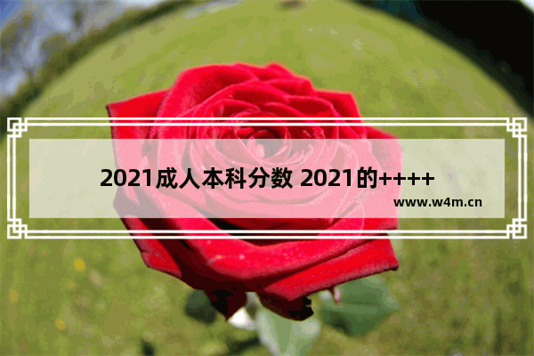 2021成人本科分数 2021的++++分数线