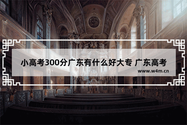 小高考300分广东有什么好大专 广东高考分数线低的大专