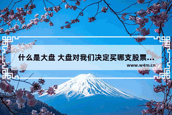 什么是大盘 大盘对我们决定买哪支股票有什么意义 股票大盘应该看哪个?