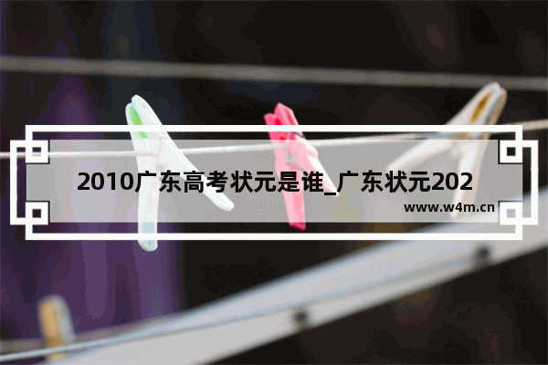 2010广东高考状元是谁_广东状元2020有几个