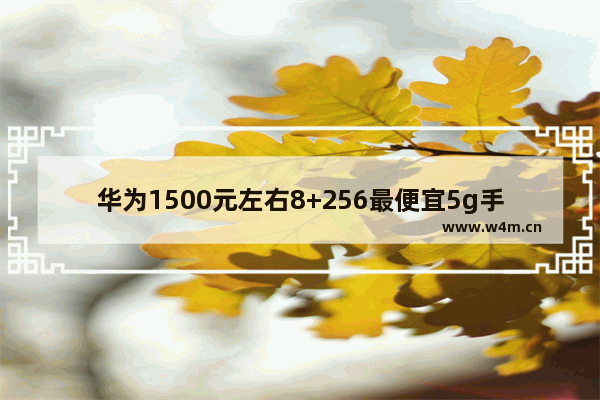 华为1500元左右8+256最便宜5g手机 华为低价高配手机推荐5G