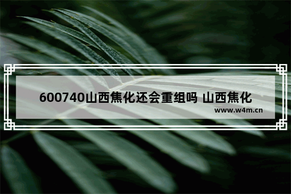 600740山西焦化还会重组吗 山西焦化股票行情