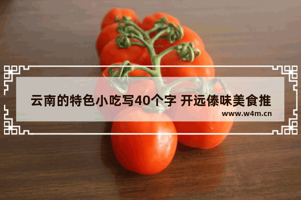 云南的特色小吃写40个字 开远傣味美食推荐