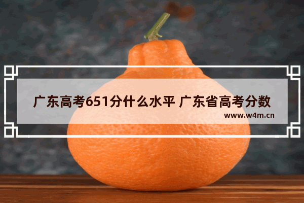 广东高考651分什么水平 广东省高考分数线651