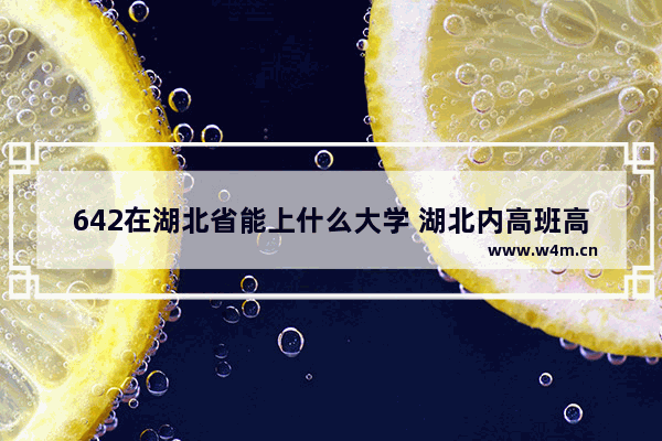 642在湖北省能上什么大学 湖北内高班高考分数线