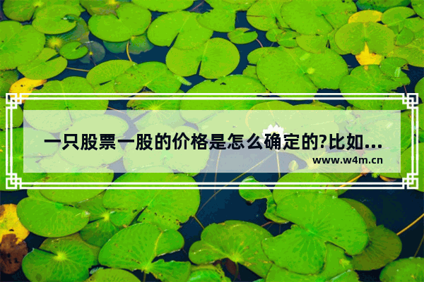 一只股票一股的价格是怎么确定的?比如一只股票开盘的价格是10元 那为什么不是8元7元?这是由上面因素决迭/span&gt; 现在股票行情怎么样 一股多少钱