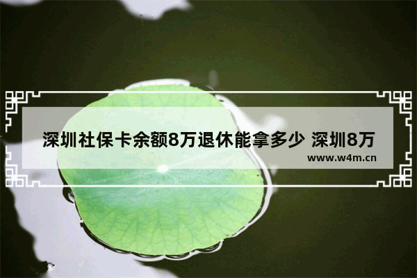 深圳社保卡余额8万退休能拿多少 深圳8万落地新车推荐哪款车型呢