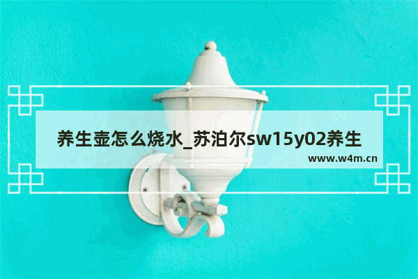 养生壶怎么烧水_苏泊尔sw15y02养生壶如何烧水