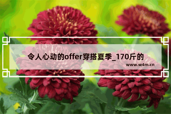 令人心动的offer穿搭夏季_170斤的男生夏天穿搭