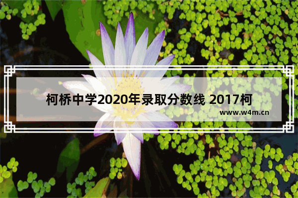 柯桥中学2020年录取分数线 2017柯桥区高考分数线